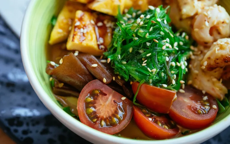 Un piatto tipico di un vegano