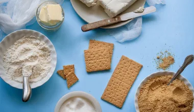 La imagen muestra los ingredientes para hornear